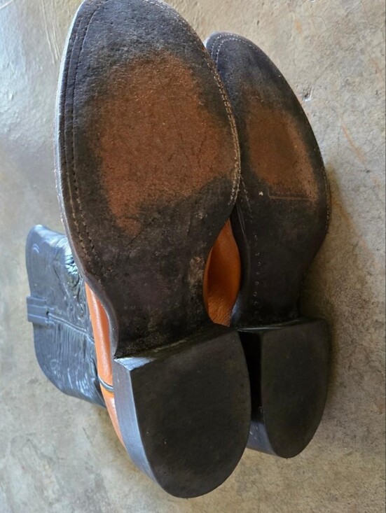 Vintage Panhandle Slim Leather Cowboy Boots 7D Men 8.5 Women main image 9